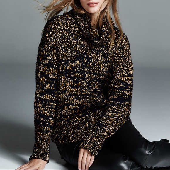 Rag & Bone Sandra Crop Melange Turtleneck Sweater - Picture 3 of 16